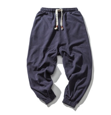 Men's Hip Hop Gym Joggers with Drawstring and Pockets.