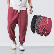 Men's Hip Hop Gym Joggers with Drawstring and Pockets.