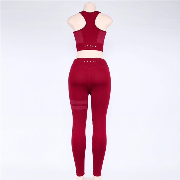 Women's 2-Piece Gym and Yoga Sportswear Set.