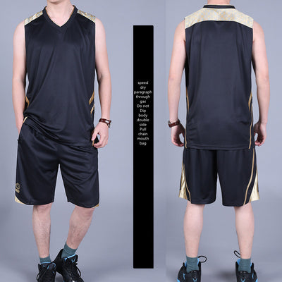 Men's Basketball Summer Sportswear Sleeveless Vest and Shorts sets