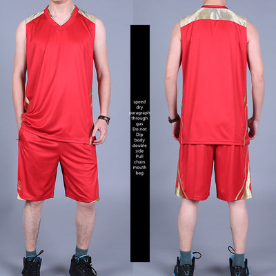 Men's Basketball Summer Sportswear Sleeveless Vest and Shorts sets