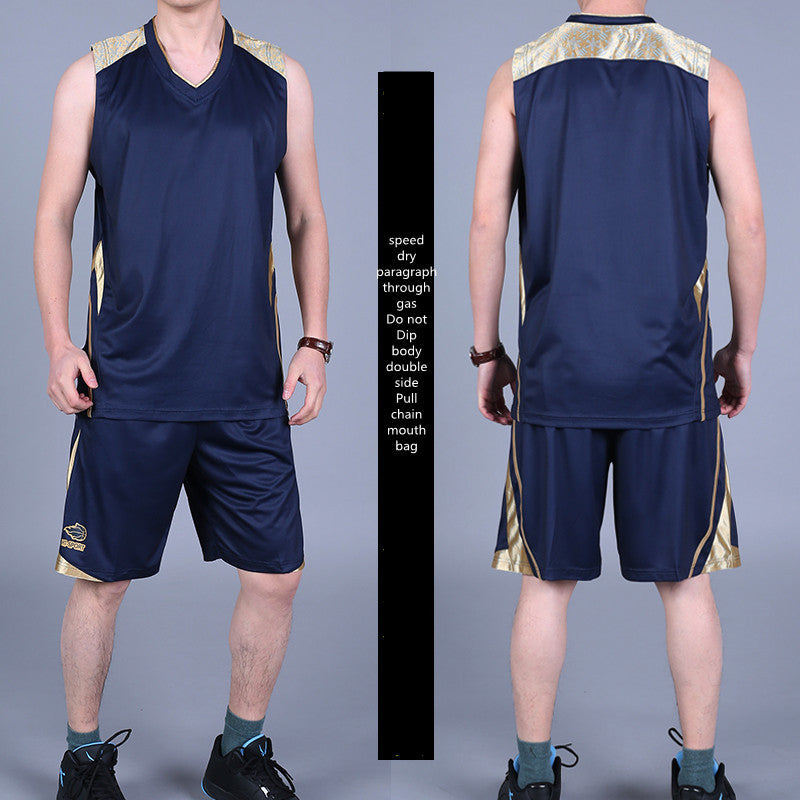 Men's Basketball Summer Sportswear Sleeveless Vest and Shorts sets