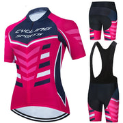 Short-sleeved Bib Cycling Jersey Suit, Cycling Top